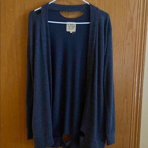 Women’s Chaser Brand Open-Front Cardigan (Distressed look)